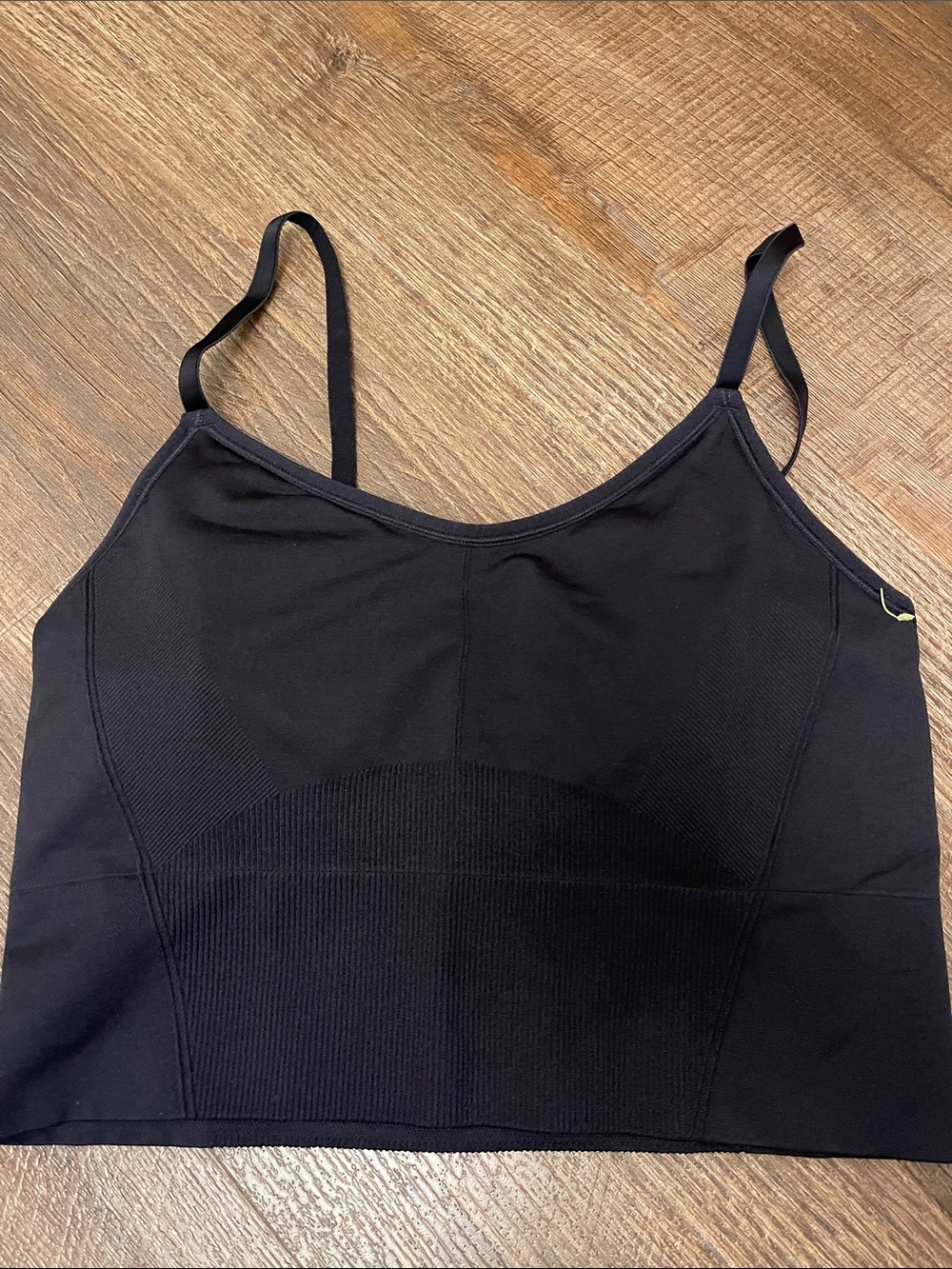 all in motion Black Seamless Adjustable-Strap Tank